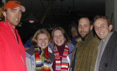 Lumelaudur Taivo Milles (Vermont), Marika Ets (Baltimore), Liina Sarapik (Boston), Heikki Novek (Toronto) ja Gunnar Tamm (Florida).  - pics/2003/3756_5.jpg