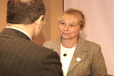 Ms. Marta Moszczenska, Director, Baltic Central European&Eastern Mediterranean Countries Division, DFAIT - pics/2003/MIKE10.jpg