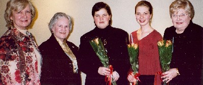 Kadri Ann Laar, Tamara Norheim Lehela, Tiiu Põldma, Kaili Maimets, Asta Ballstadt. - pics/2005/9611_1.jpg
