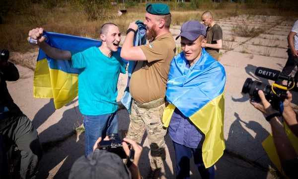 Vabastatud Ukraina sõjavangid 14. septembril. Ukraina presidendi pressiteenistus. - pics/2024/09/61223_001_t.jpg