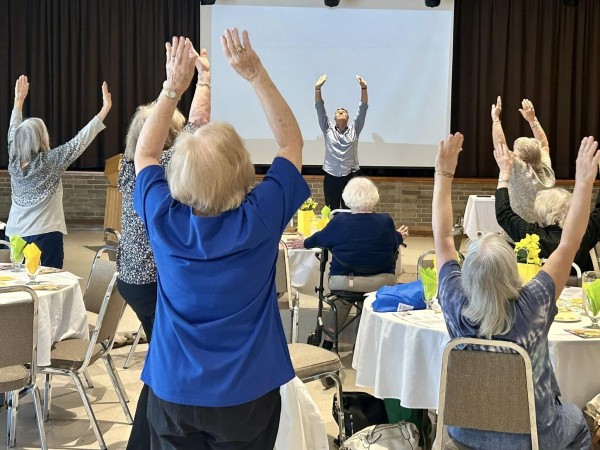 Stay healthy, stay strong. Dr. Peter Gaibisels’ weekly exercise classes are a workout for both body and mind. Photo: Dzintra Jansons - pics/2024/12/61396_001_t.jpeg